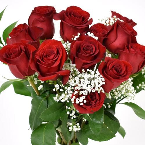 Rose Bouquet 6 Stem - Red Freedom 50cm
